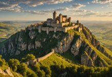 Patrimoine mondial de l’UNESCO : ce que joue la France a Busan Citadelle medievale sur un eperon rocheux, patrimoine mondial de l UNESCO