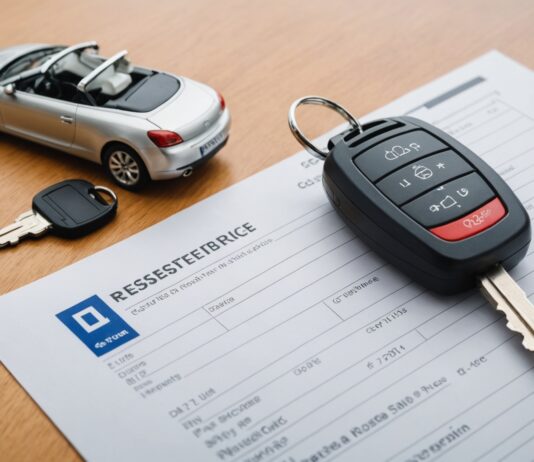 Carte grise : de nouvelles règles pour lutter contre la fraude Document de carte grise et clés de voiture posés sur un bureau, illustration nouvelles règles anti-fraude