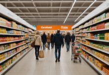 Shopping 2026 : pourquoi le magasin physique résiste à la crise du pouvoir d’achat Rayon de magasin physique avec des clients faisant leurs achats