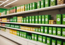 Greenwashing : la nouvelle réglementation qui va changer l’étiquetage de vos produits Étiquetage écologique de produits en rayon de supermarché