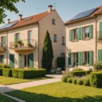 Immobilier : quand le climat devient un critère de choix aussi important que le prix Quartier résidentiel français sous une chaleur estivale, illustrant l'impact du climat sur les choix immobiliers