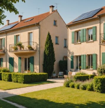 Immobilier : quand le climat devient un critère de choix aussi important que le prix Quartier résidentiel français sous une chaleur estivale, illustrant l'impact du climat sur les choix immobiliers