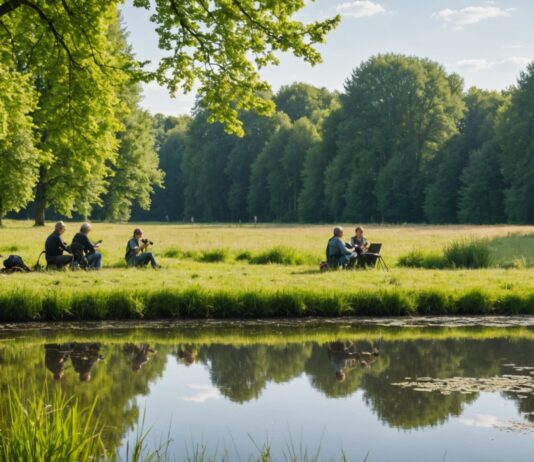 Atlas de la biodiversité communale : les habitants recensent la nature de leur village Bénévoles observant la faune et la flore lors d'une sortie nature pour l'atlas de la biodiversité communale