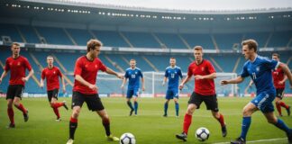 Cécifoot : les Bleus conservent leur couronne européenne à Strasbourg Match de cecifoot lors de la finale du championnat d'Europe a Strasbourg