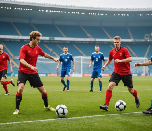 Cécifoot : les Bleus conservent leur couronne européenne à Strasbourg Match de cecifoot lors de la finale du championnat d'Europe a Strasbourg