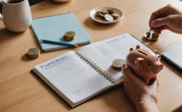 Inflation à 2,4 %, record d’épargne : ce que révèlent les derniers chiffres de l’économie française Pièces en euros et carnet de budget familial sur une table, illustrant l'économie des ménages français