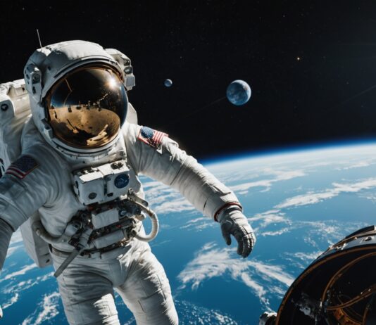 Sophie Adenot : une fuite sur Dragon retarde le retour de l’astronaute française en 2026 Astronaute flottant dans l'espace près d'une capsule d'amarrage, Terre en arrière-plan