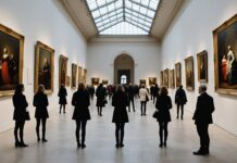 Kerry James Marshall s’installe enfin à Paris : l’exposition événement du Musée d’Art Moderne Salle d'exposition du Musée d'Art Moderne de Paris avec de grandes peintures figuratives