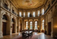 Journées du patrimoine : ces lieux fermés au public ouvrent leurs portes Intérieur d'un bâtiment patrimonial historique aux portes grandes ouvertes pour les Journées du patrimoine
