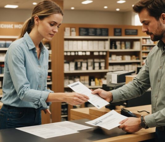 Garantie légale de conformité : la notice obligatoire qui change vos achats Un vendeur remet une notice de garantie légale à un client en magasin