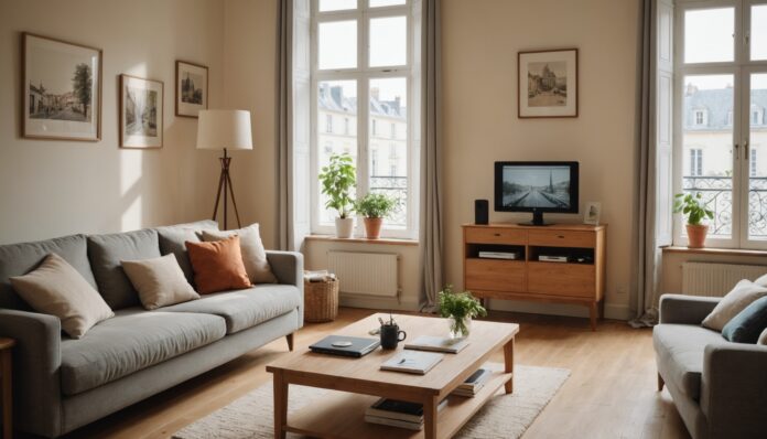Routeur wifi et ordinateur portable dans un salon lumineux, comparatif internet