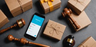 Shein sanctionnée : ce que lui reprochent vraiment les autorités françaises Colis de commerce en ligne et smartphone symbolisant les droits des consommateurs en e-commerce