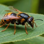 Frelon asiatique : le plan national 2026 change les règles du signalement des nids Frelon asiatique (Vespa velutina) photographié en gros plan dans un jardin français