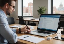 CPF : comment bien utiliser son compte de formation Adulte consultant des formations en ligne sur un ordinateur portable