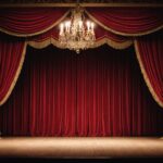 Saison Cabaret : le ministère de la Culture lance un plan inédit pour valoriser cet art vivant Scène de cabaret avec rideaux rouges et éclairage chaleureux