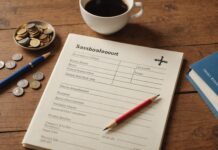 Livret A : la collecte redevient positive après la hausse du taux à 1,7 % Livret d'épargne français avec pièces de monnaie, illustration économie