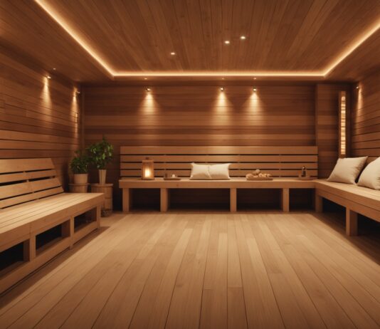 Sauna, relaxation, squash : le sport en entreprise change de visage Salle de bien-être en entreprise avec sauna et espace de relaxation