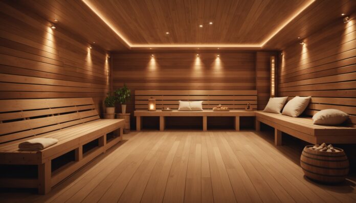 Sport et bien-être en entreprise : sauna et relaxation en forte hausse Salle de bien-être en entreprise avec sauna et espace de relaxation