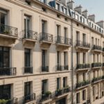 Immobilier 2026 : prix stables, crédit sous tension et pénurie de petits logements en Île-de-France Immeubles résidentiels parisiens avec balcons, illustration du marché immobilier