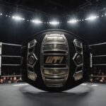 Ciryl Gane devient champion incontesté de l’UFC : ce que change ce nouveau statut Ceinture de championnat de MMA illuminée sous les lumières d'une cage octogonale
