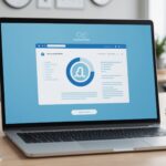 Accessibilité numérique : les sites publics sous surveillance renforcée Illustration d'un ordinateur portable affichant une interface web accessible, symbole d'accessibilité numérique