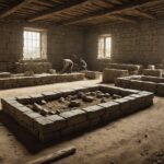Un rempart gaulois retrouvé à Paris relance la question des origines de Lutèce Site de fouille archéologique avec vestiges de mur en pierre et bois