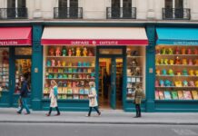 Pop Mart ouvre son premier flagship européen à Paris Boutique de figurines collector façon Pop Mart sur un boulevard parisien