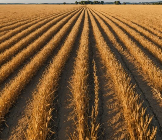 Été hors normes en France : ce que révèle le bilan climatique inédit de Météo-France Paysage de campagne française asséché sous une chaleur intense, sol craquelé et champs dorés