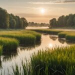Biodiversité en France : un bilan officiel confirme la dégradation des habitats naturels Paysage de zone humide en France illustrant la biodiversité et les habitats naturels