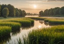 Biodiversité en France : un bilan officiel confirme la dégradation des habitats naturels Paysage de zone humide en France illustrant la biodiversité et les habitats naturels