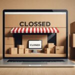Rakuten France ferme ses portes : ce que ça change pour vendeurs et clients Illustration symbolique de la fermeture d'une plateforme de vente en ligne