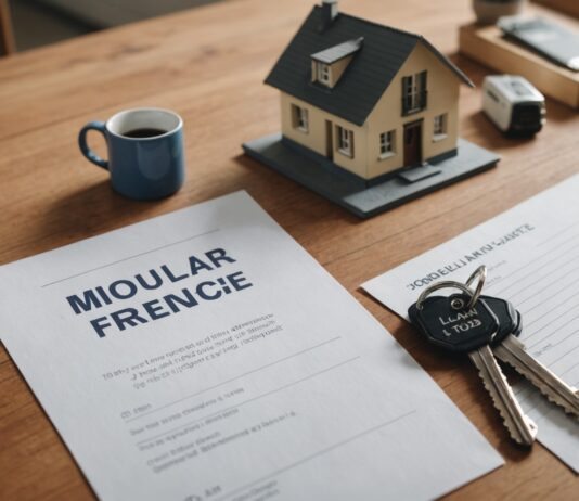 Taux d’usure du crédit immobilier : le relèvement qui débloque des dossiers Maison avec panneau à vendre, clés et document de prêt immobilier