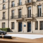 Bail de location : la clause qui change tout pour propriétaires et locataires Illustration générée par IA d'un immeuble résidentiel et d'un contrat de bail de location