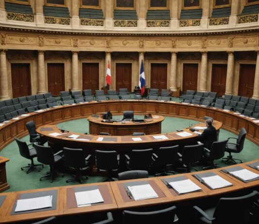 Comment le Parlement décide du budget de l’État : calendrier et enjeux pour les ménages Illustration de l'hémicycle lors de l'examen du budget de l'État