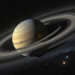 Opposition de Saturne : comment observer ses anneaux avant qu’ils ne se referment Illustration generee par IA de Saturne et ses anneaux dans le ciel etoile