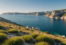 Marseille sacrée capitale française de la biodiversité : ce qui a convaincu le jury Littoral méditerranéen restauré près de Marseille, illustration générée par IA