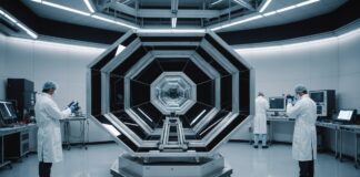 ELT : comment une usine française a poli le plus grand miroir de télescope du monde Segment de miroir hexagonal du télescope ELT en cours de polissage dans un atelier optique