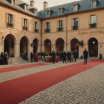 Festival Lumière : Lyon consacre les frères Coen et réinvente son village de cinéma Ambiance de festival de cinéma patrimonial avec bobines de film et tapis rouge