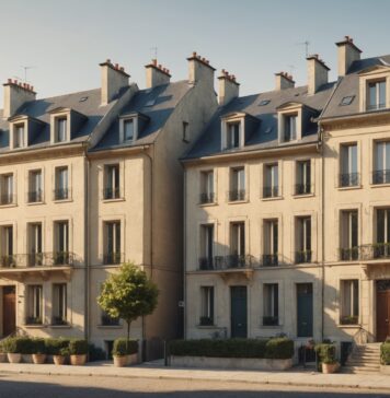 Taxe foncière : pourquoi la facture s’est envolée en vingt ans Illustration générée par IA : maisons françaises et hausse de la taxe foncière