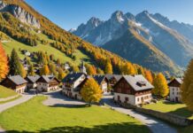 Vacances 2026 : la montagne gagne du terrain sur le littoral, mais pas encore à la Toussaint Paysage de montagne française en automne, destination tendance pour les vacances