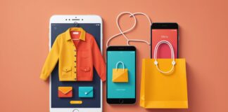 Seconde main en France : pourquoi Vinted grimpe alors que les achats d’occasion reculent Illustration générée par IA représentant un sac de shopping, un cintre et un smartphone, ne représente pas une marque réelle