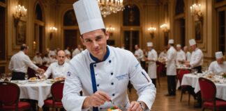 Meilleur Ouvrier de France : deux femmes sacrées, un fils succède à son père Chef cuisinier recevant une distinction culinaire lors d'une cérémonie élégante