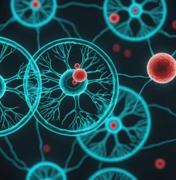 Rajeunissement cellulaire : comment des chercheurs ont effacé 60 ans d’âge biologique Illustration générée par IA d'un laboratoire de biotechnologie représentant le rajeunissement cellulaire