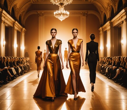 Fashion Week de Paris 2027 : les tendances qui vont bientôt arriver en boutique Illustration d'un défilé de mode parisien, tendances printemps-été 2027
